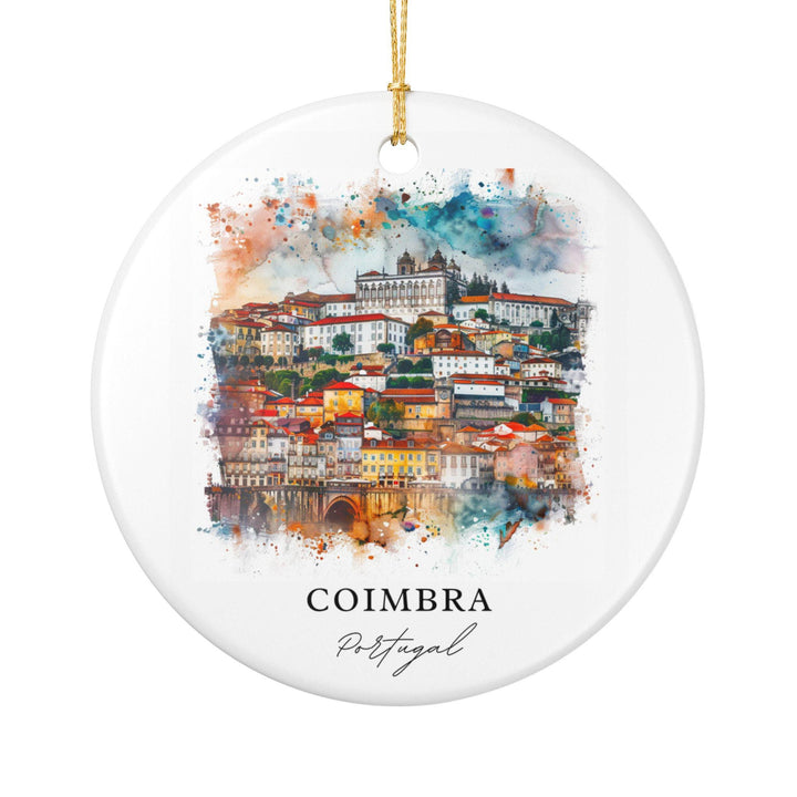 Coimbra, Portugal Ornament: Unique Coimbra Souvenir, Portugal Xmas Decor, and Authentic Portugal Gift