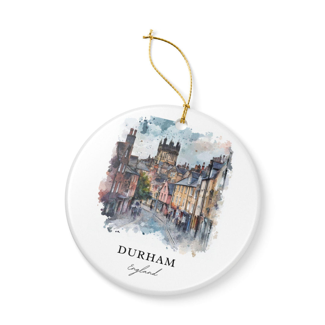 Durham England Ornament: Unique Durham Souvenir, Durham England Xmas Decor, and Authentic England Gift