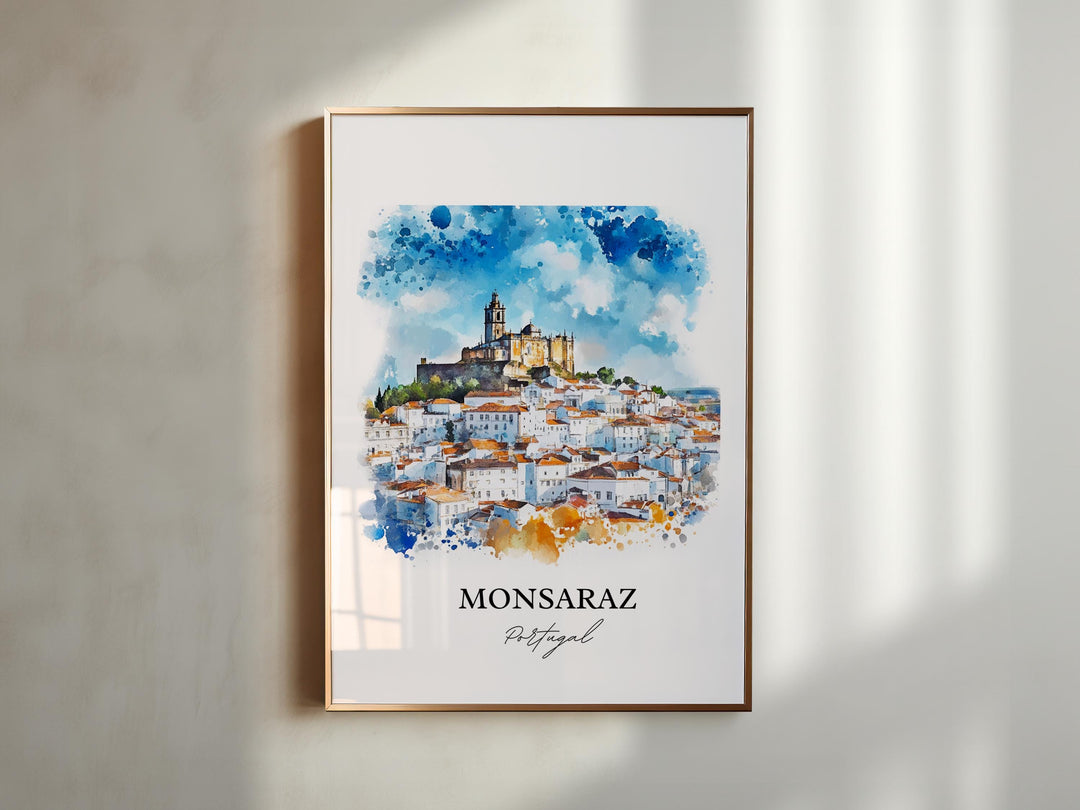 Monsaraz, Portugal – Watercolor Art Print