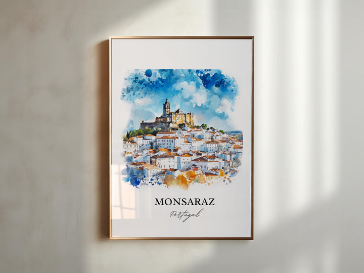 Monsaraz, Portugal – Watercolor Art Print