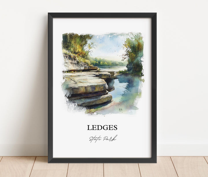 Ledges State Park Wall Art, Boone County Print, Madrid Iowa Artwork, Ledges State Park Gift, Travel Print, Travel Poster, Housewarming Gift