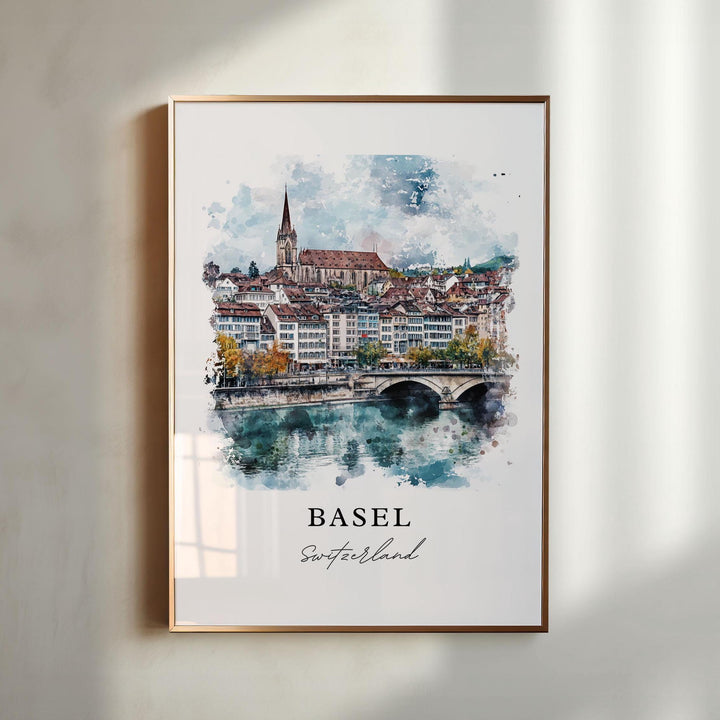 Basel Wall Art - Switzerland Print