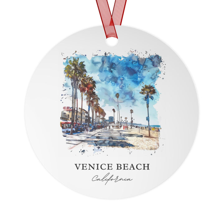 Venice Beach CA Ornament: Unique Venice Beach Souvenir, Venice Beach Xmas Decor, and Authentic Venice Beach CA Gift