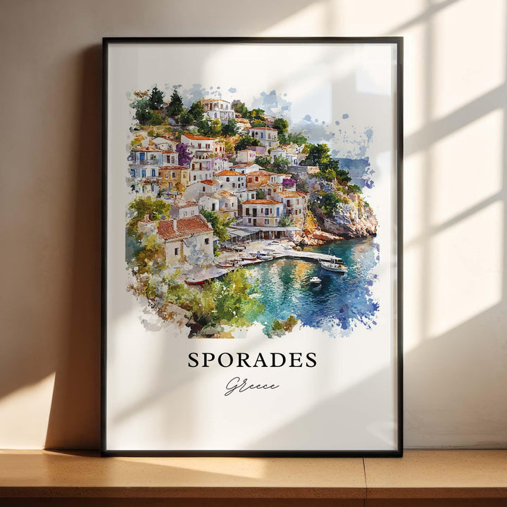 Sporades Islands, Greece – Watercolor Art Print