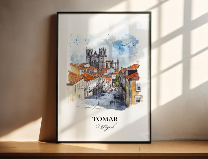 Tomar, Portugal – Watercolor Art Print
