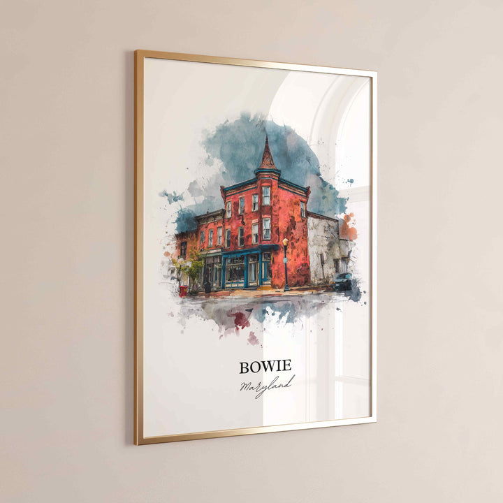 Bowie, Maryland, USA – Watercolor Art Print