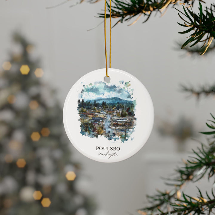 Poulsbo Washington Ornament: Unique Poulsbo Souvenir, Poulsbo Xmas Decor, and Authentic Poulsbo WA Gift