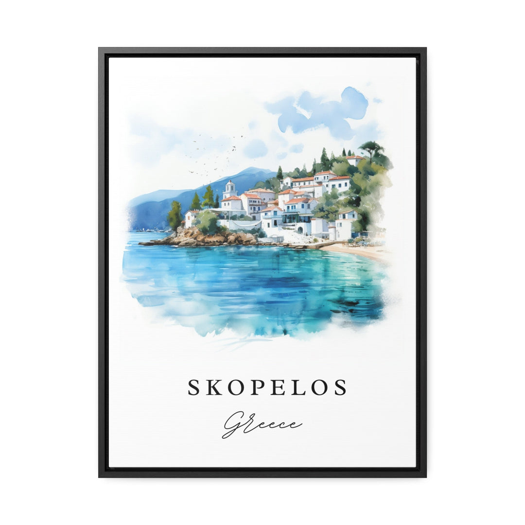 Skopelos Greece wall art - Greece, Skopelos poster print, Skopelos Wedding gift, Birthday present, Custom Text, Perfect Gift