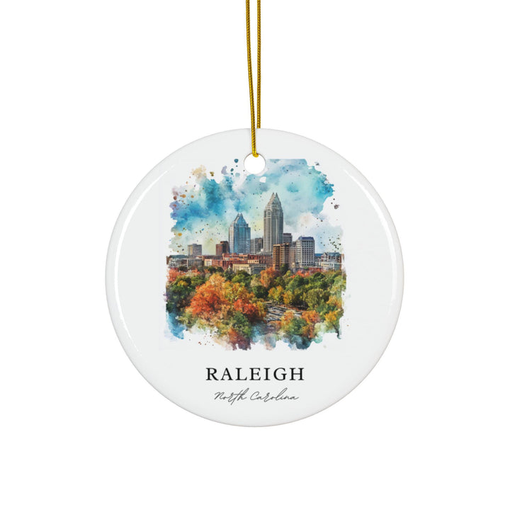 Raleigh NC Ornament: Unique Raleigh Souvenir, Raleigh NC Decor, and Authentic Raleigh North Carolina Gift