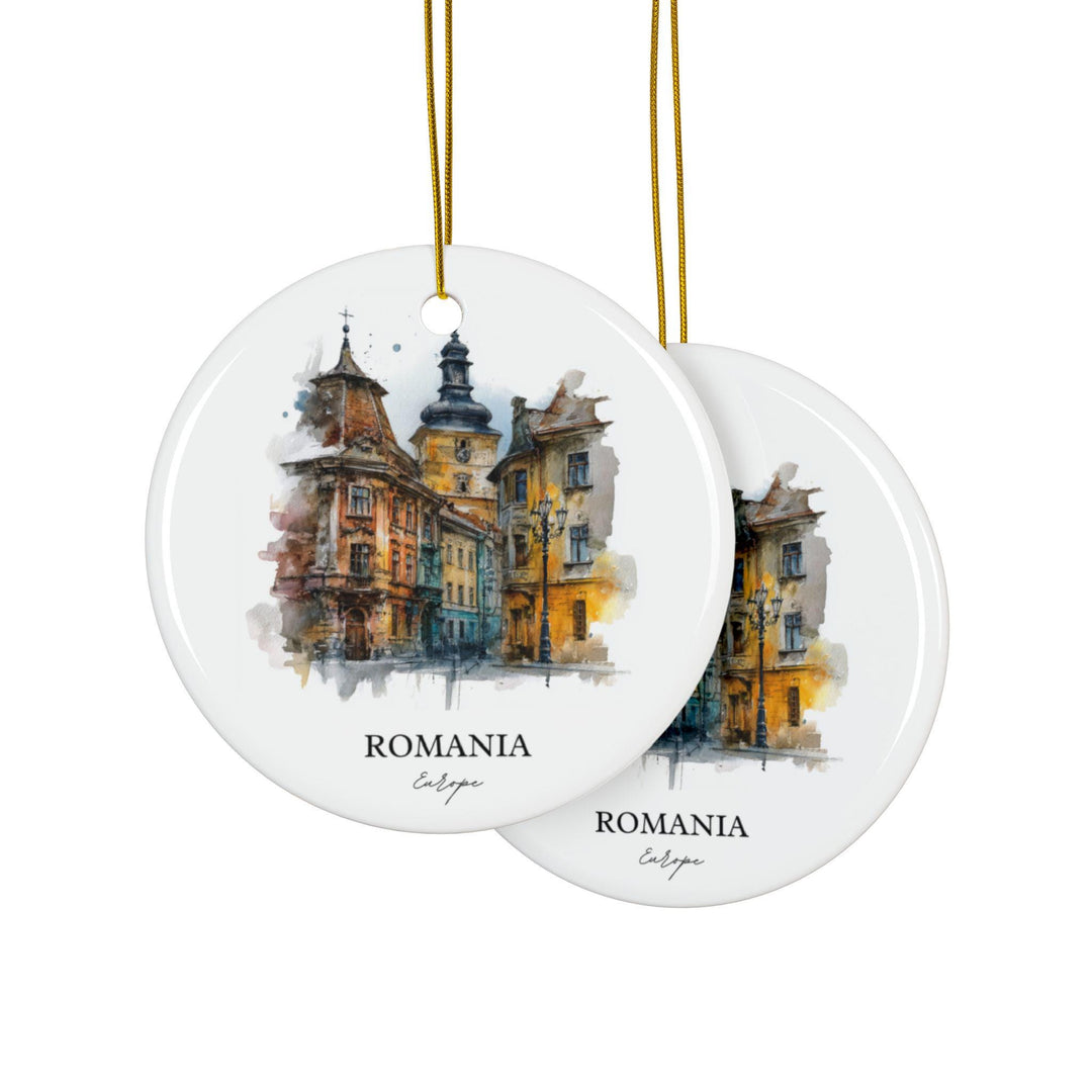 Romania Ornament: Unique Romania Souvenir, Romania Xmas Decor, and Authentic Romania Country Gift