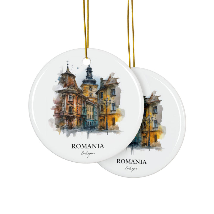 Romania Ornament: Unique Romania Souvenir, Romania Xmas Decor, and Authentic Romania Country Gift
