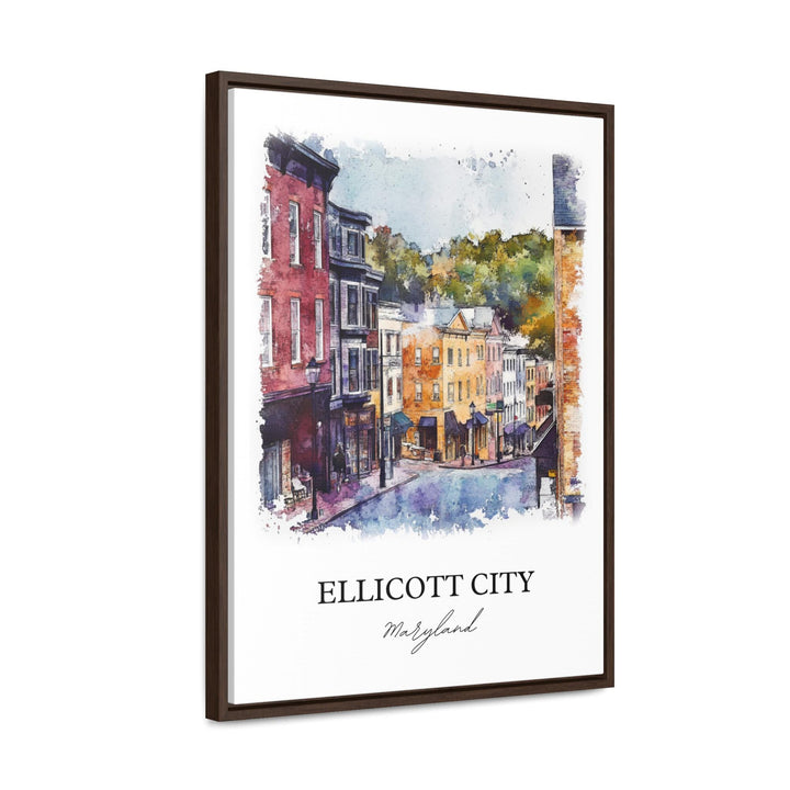 Ellicott City MD Wall Art, Howard County Print, Maryland Watercolor Art, Ellicott City Gift, Travel Print, Travel Poster, Housewarming Gift