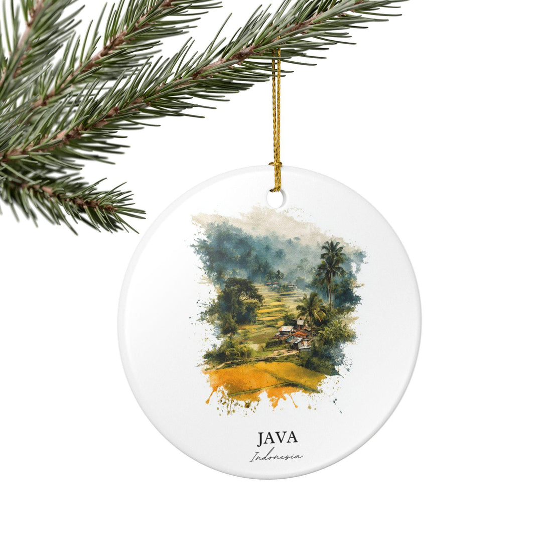 Java Indonesia Ornament: Unique Java Souvenir, Java Indonesia Xmas Decor, and Authentic Indonesia Gift
