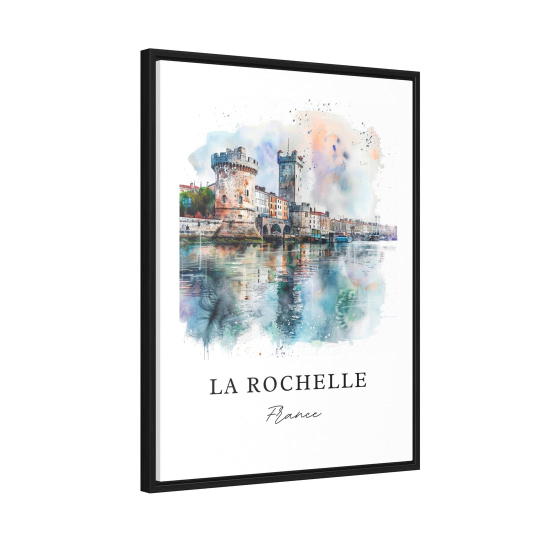 La Rochelle Wall Art, La Rochelle Print, La Rochelle France Watercolor, France Travel Gift,