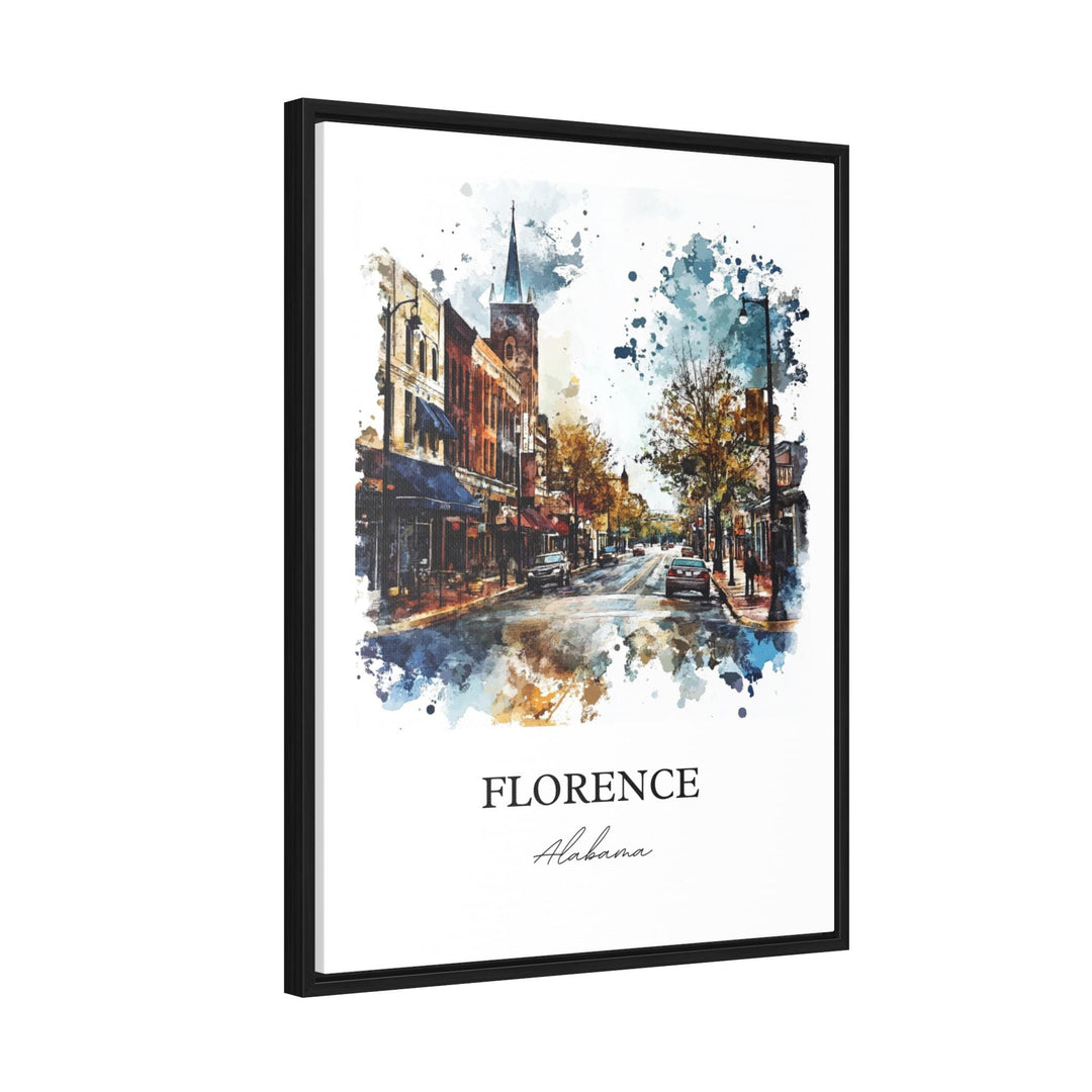 Florence, Alabama Watercolor Art Print