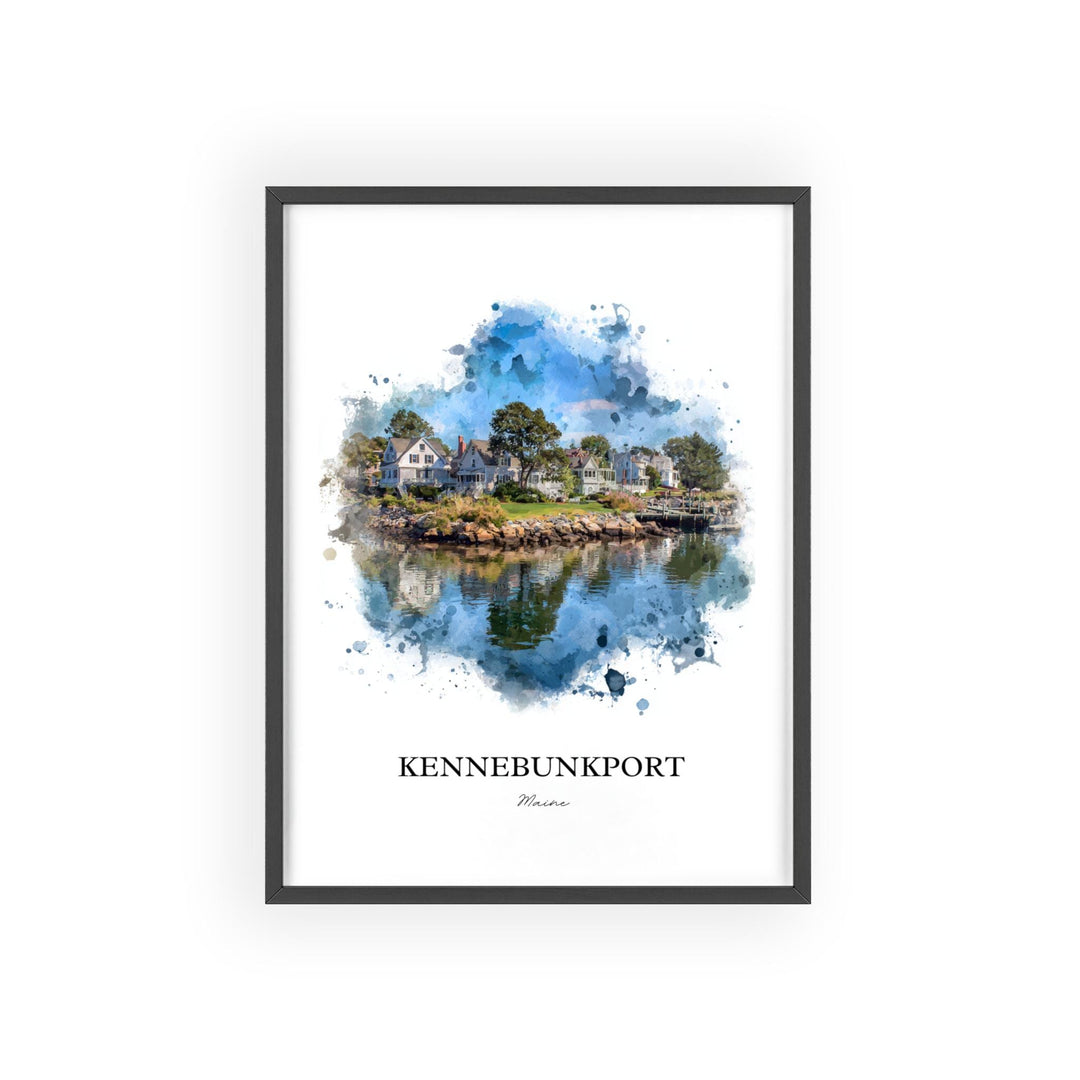 Kennebunkport, Maine – Watercolor Art Print