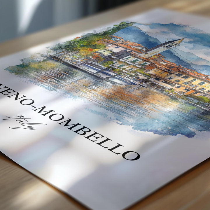Laveno-Mombello Wall Art, Varese Print, Lombardy Province Artwork, Laveno-Mombello Gift, Travel Print, Travel Poster, Housewarming Gift