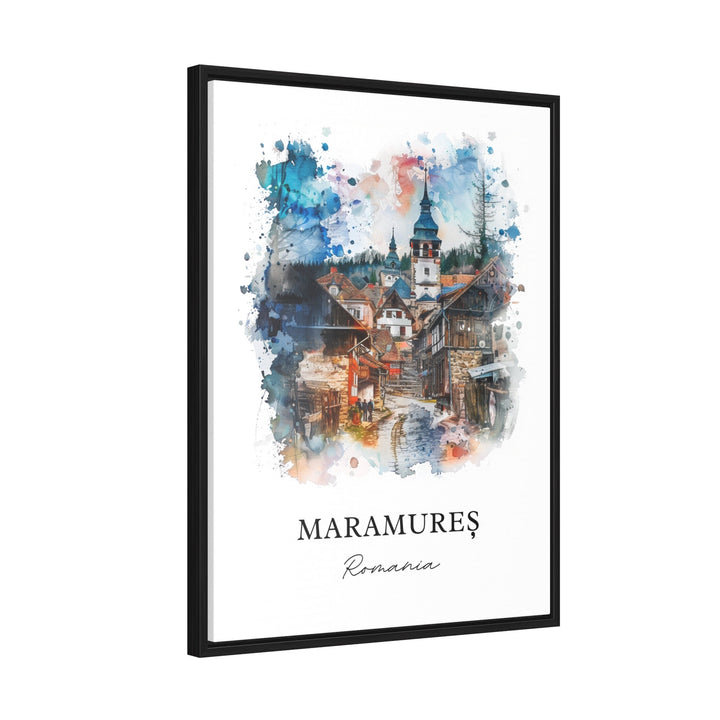 Maramures Wall Art, Maramures Print, Maramures Romania Watercolor, Romania Gift,