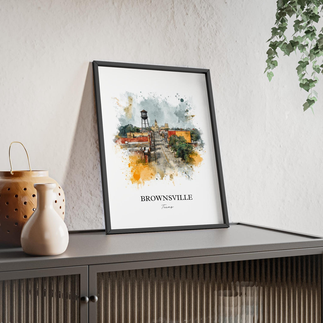 Brownsville, Texas – Watercolor Art Print