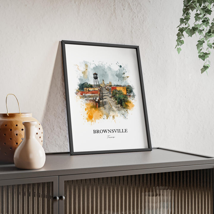 Brownsville, Texas – Watercolor Art Print