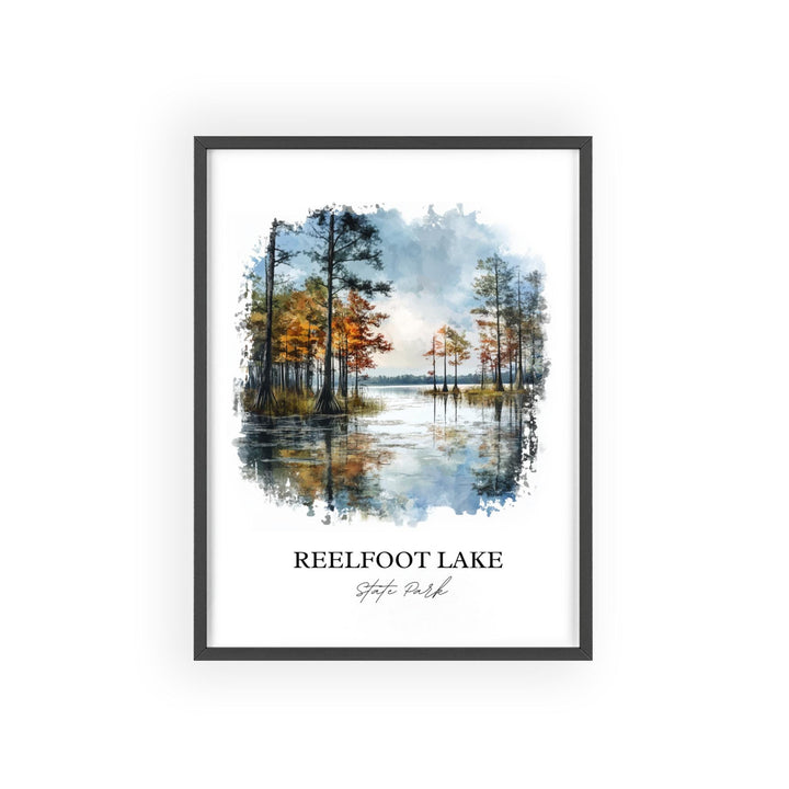 Reelfoot Lake Wall Art, Tiptonville Print, Tennessee Artwork, Reelfoot Lake State Park Gift, Travel Print, Travel Poster, Housewarming Gift