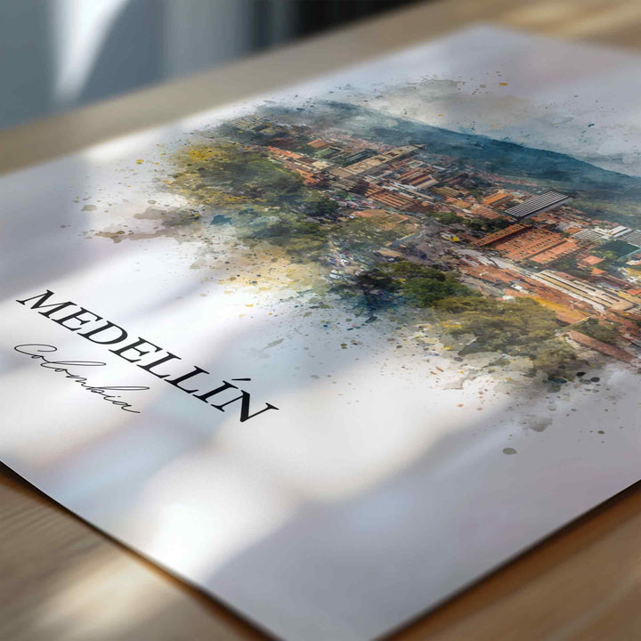 Medellin, Colombia – Watercolor Art Print
