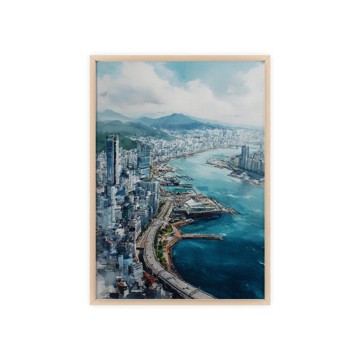 Busan, South Korea – Watercolor Art Print