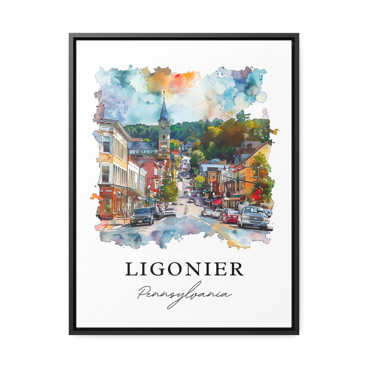 Ligonier Wall Art, Westmoreland County Print, Ligonier Watercolor Art, Ligonier PA Gift,