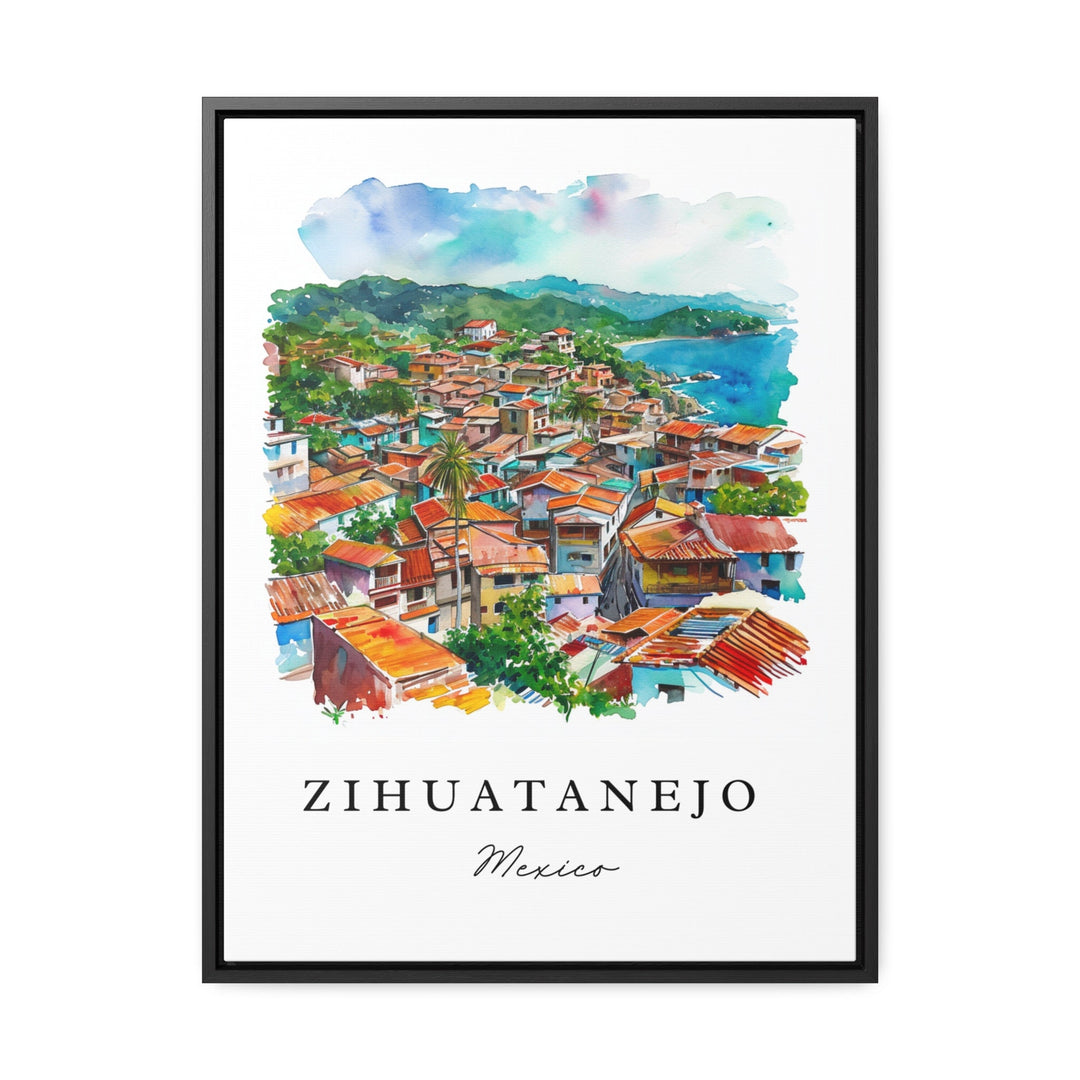 Zihuatanejo Mexico wall art - Mexico, Zihuatanejo print, Zihuatanejo Wedding gift, Birthday present, Custom Text, Perfect Gift