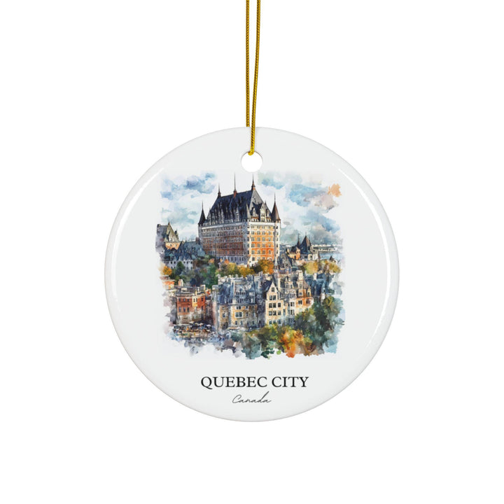 Quebec City Ornament: Unique Quebec Souvenir, Quebec Canada Xmas Decor, and Authentic Quebec Gift