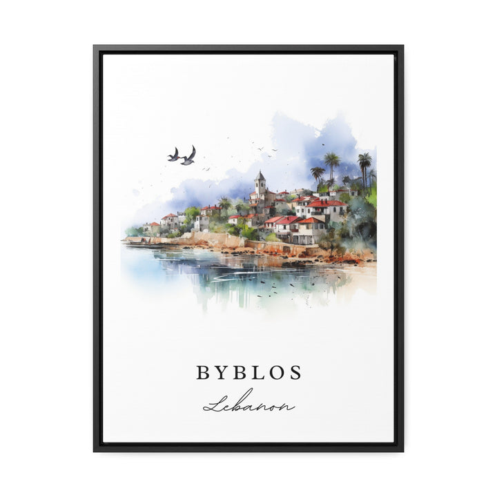 Byblos Lebanon wall art - Lebanon, Byblos poster, Byblos Wedding gift, Byblos Birthday present, Custom Text, Personalized Gift