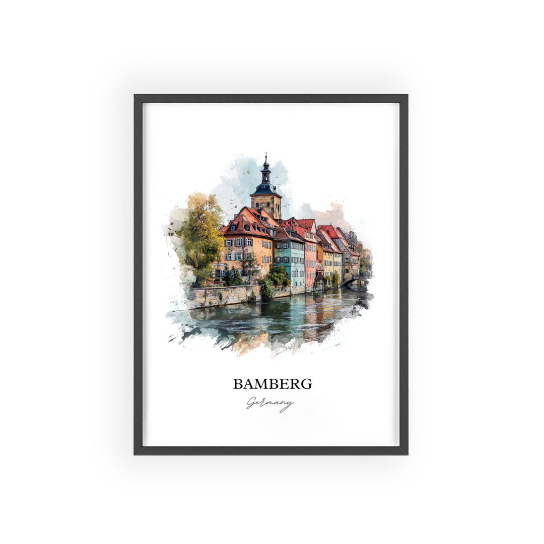 Bamberg, Germany – Watercolor Art Print