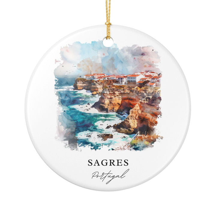 Sagres, Portugal Ornament: Unique Sagres Souvenir, Sagres Portugal Xmas Decor, and Authentic Portugal Gift