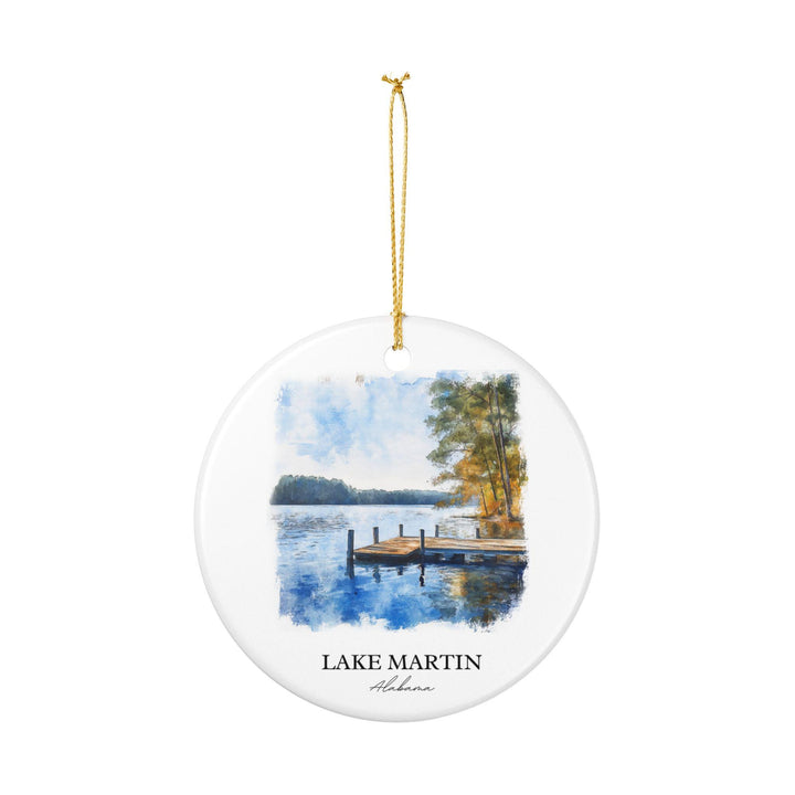 Lake Martin Alabama Ornament: Unique Lake Martin Souvenir, Lake Martin AL Xmas Decor, and Authentic Alabama Gift