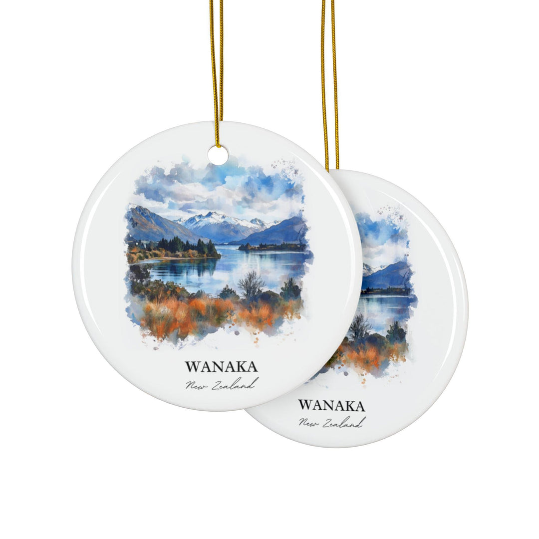 Wanaka New Zealand Ornament: Unique Wanaka NZ Souvenir, New Zealand Xmas Decor, and Authentic Wanaka Gift