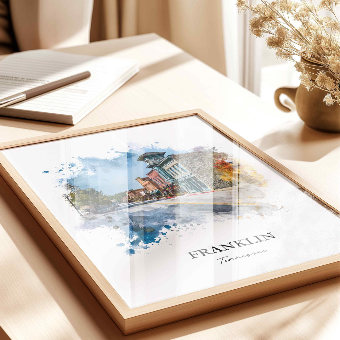 Franklin, Tennessee – Watercolor Art Print