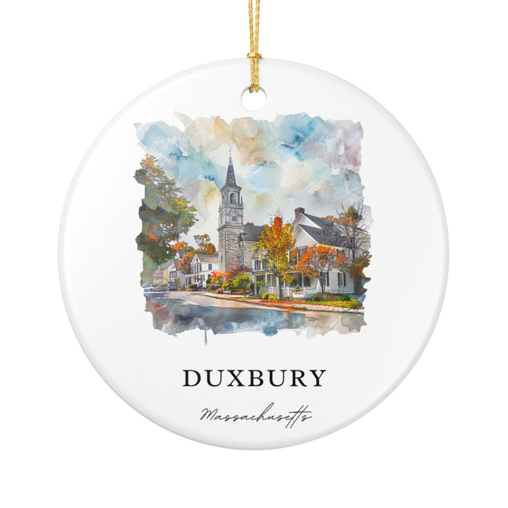Duxbury MA Ornament: Unique Duxbury MA Souvenir, Massachusetts Xmas Decor, and Authentic Duxbury MA Gift
