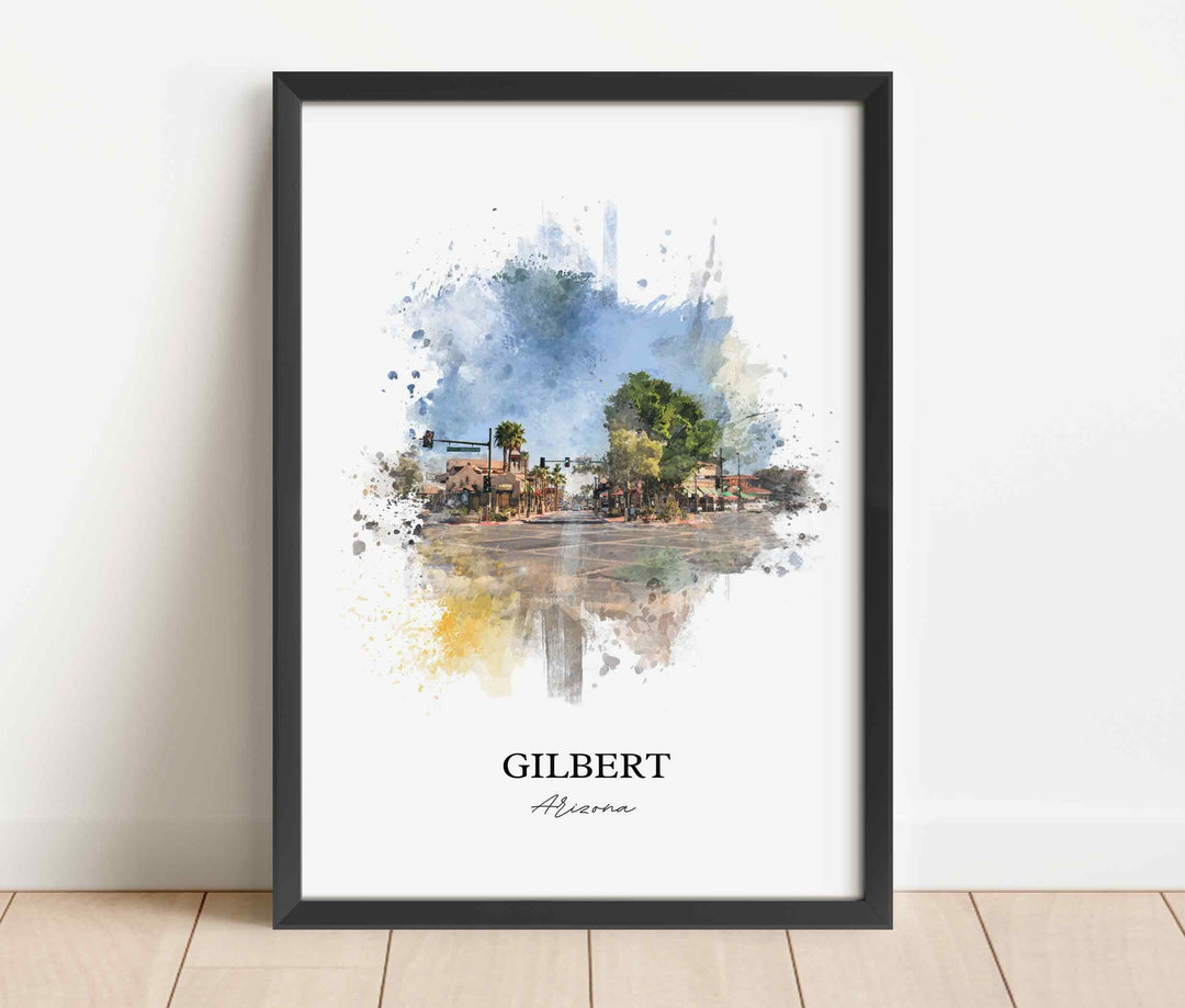 Gilbert, Arizona – Watercolor Art Print