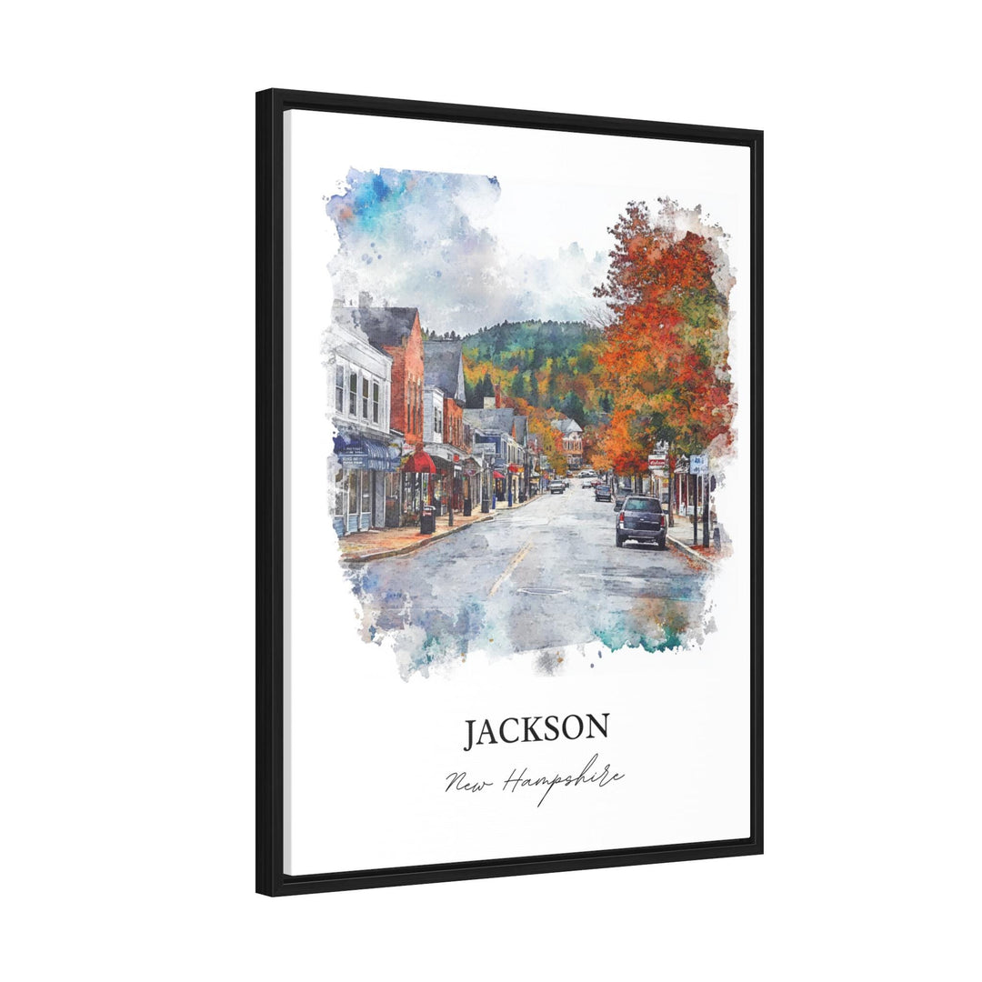 Jackson NH Wall Art, Carroll County Print, New Hampshire Artwork, Jackson New Hampshire Gift, Travel Print, Travel Poster, Housewarming Gift