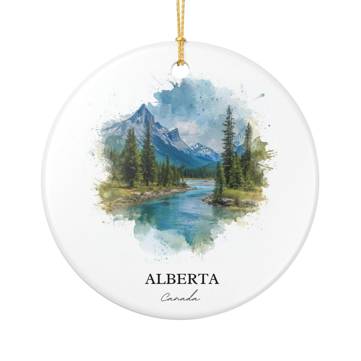 Alberta Canada Ornament: Unique Alberta Souvenir, Alberta Xmas Decor, and Authentic Alberta Canada Gift