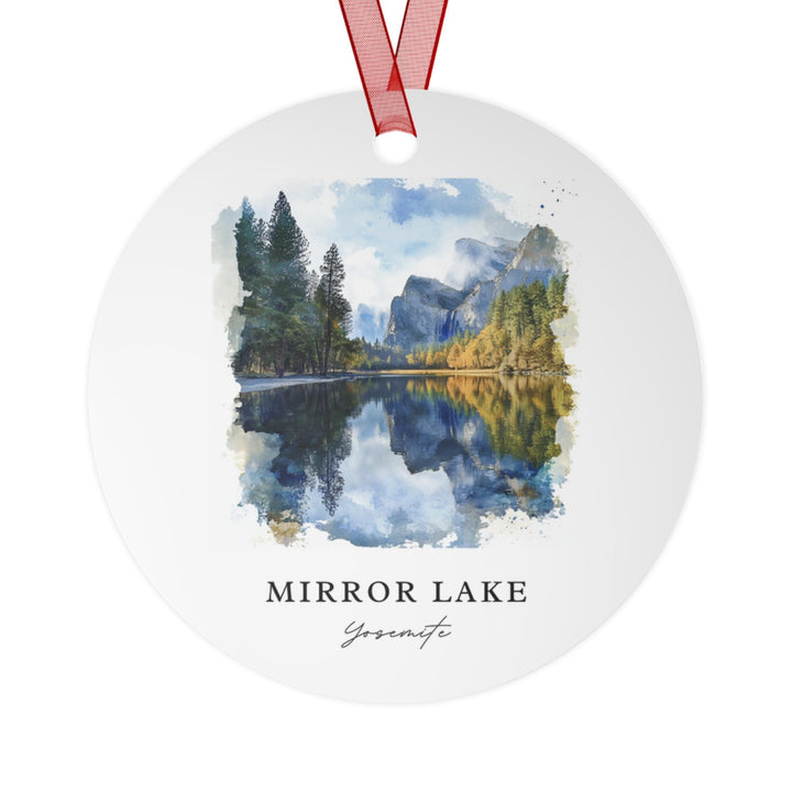 Mirror Lake Ornament: Unique Souvenir, Tenaya Lake Xmas Decor, and Authentic Yosemite National Park Gift