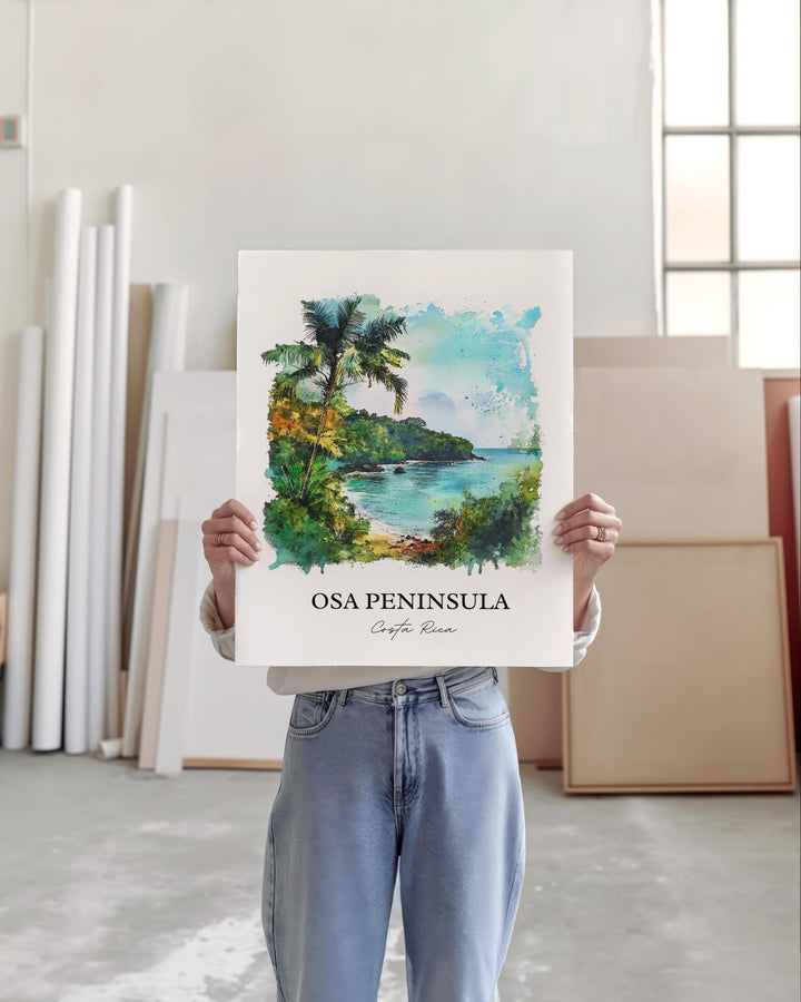 Osa Peninsula, Costa Rica – Watercolor Art Print