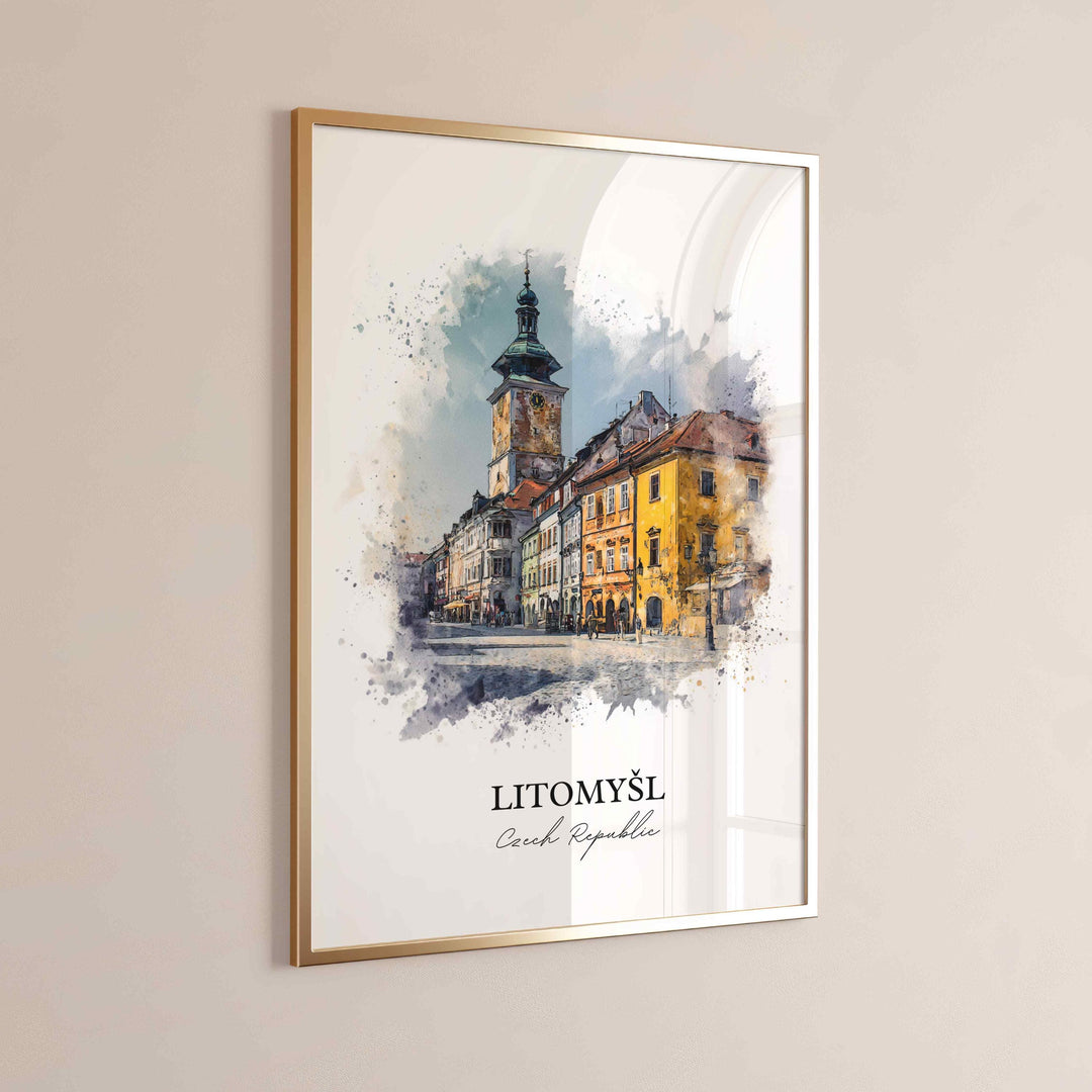 Litomysl, Czech Republic – Watercolor Art Print