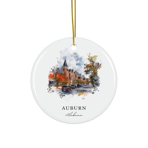 Auburn Alabama Ornament: Unique Auburn Souvenir, Auburn Decor, and Authentic Auburn University Xmas Gift