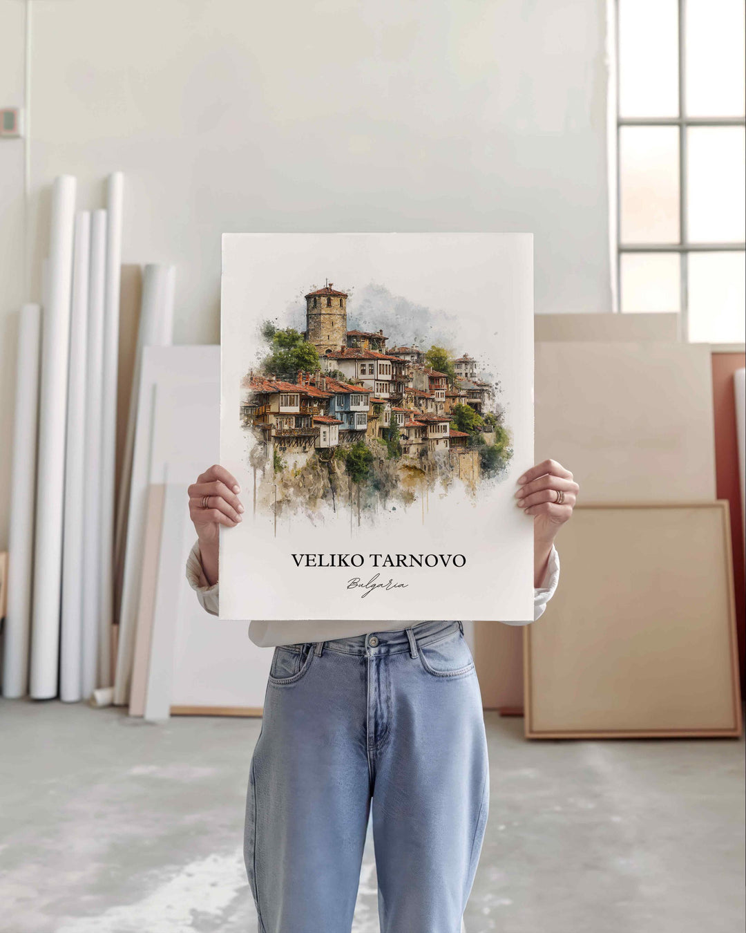 Veliko Tarnovo, Bulgaria – Watercolor Art Print