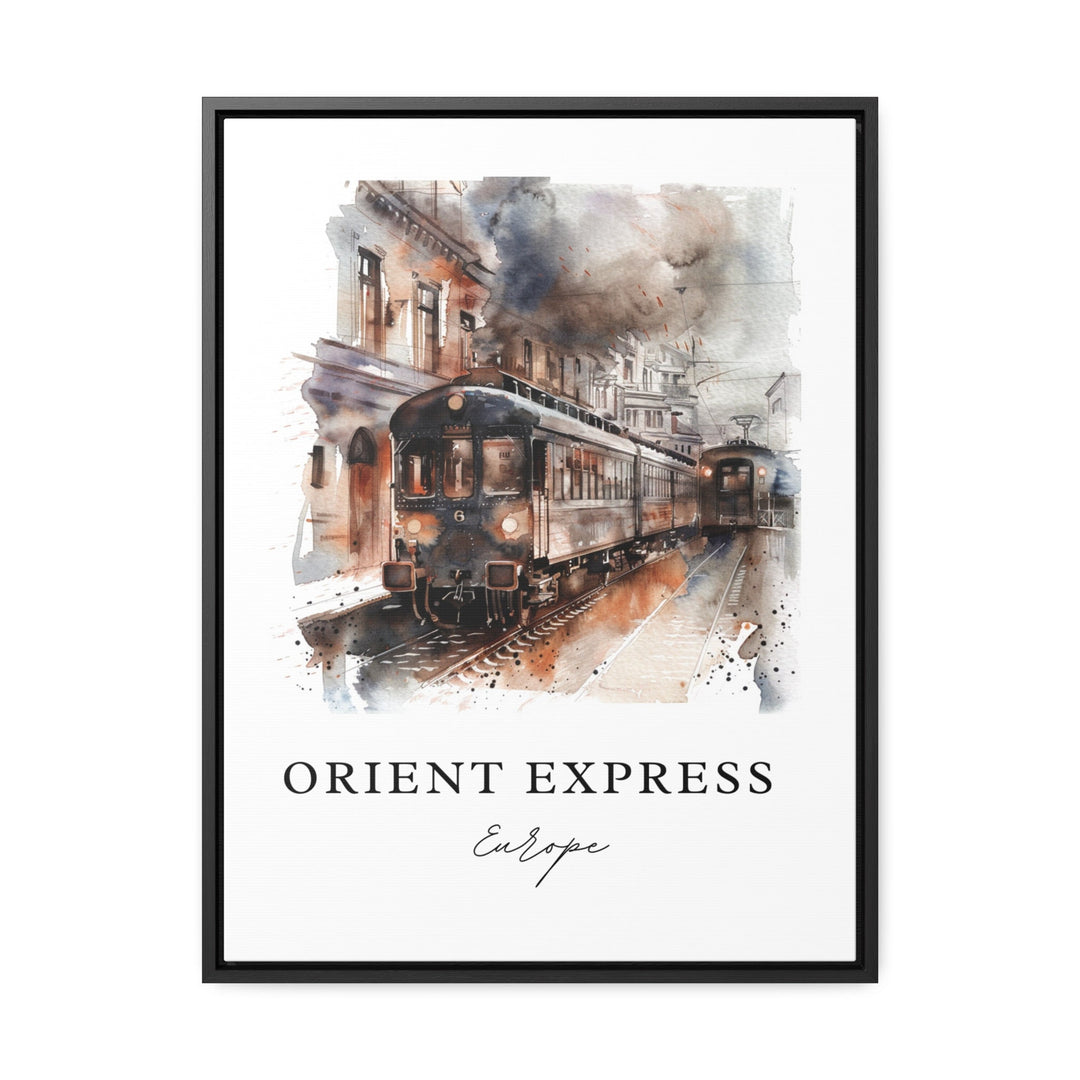Orient Express Art, Orient Express Print, Orient Express Watercolor Art, Orient Express Gift,