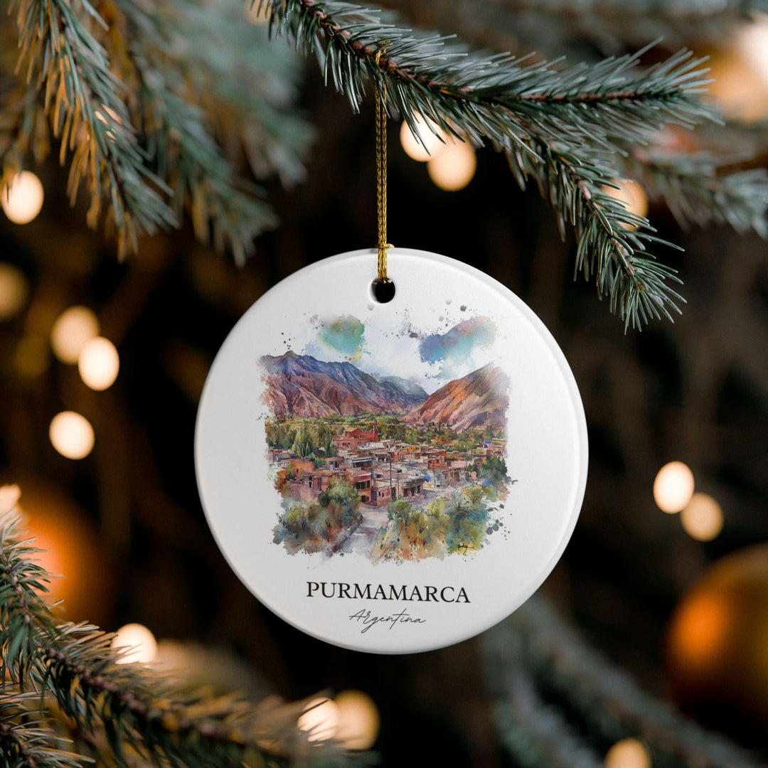 Purmamarca, Argentina Ornament: Unique Purmamarca Souvenir, Purmamarca Xmas Decor, and Authentic Argentina Gift