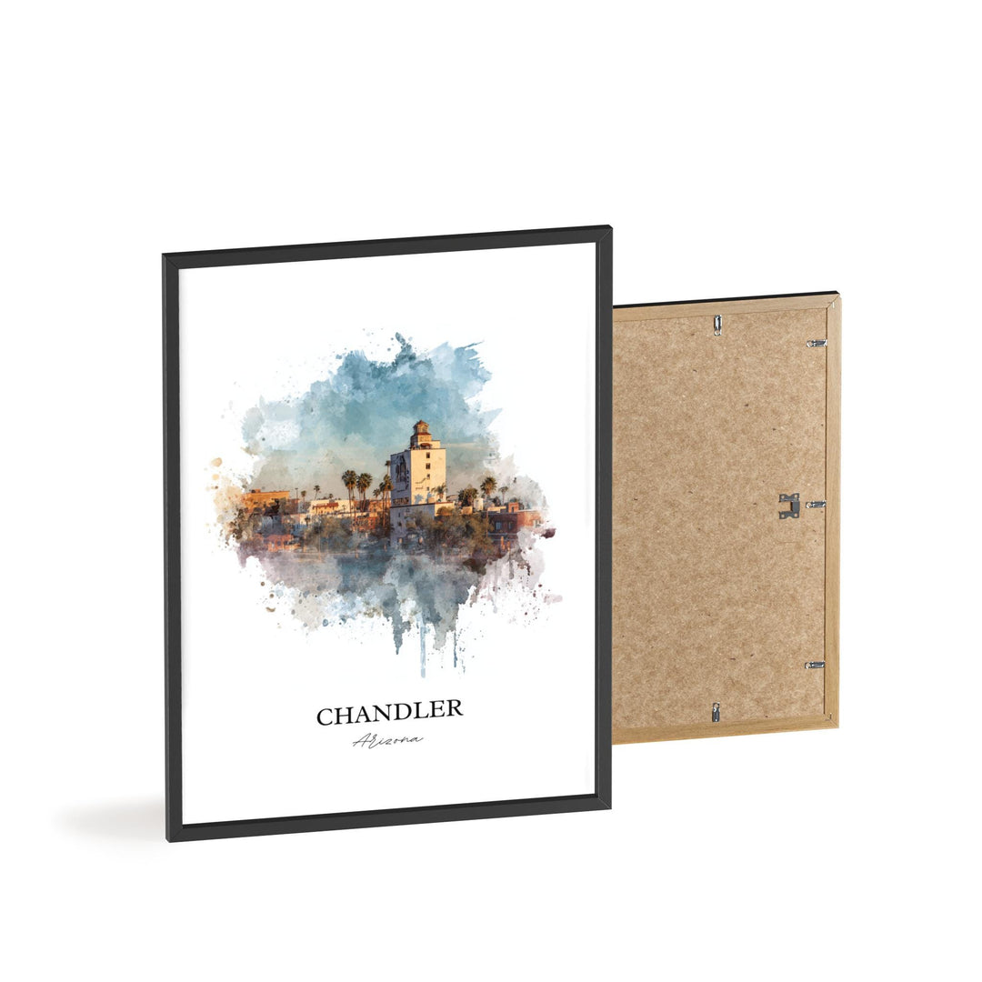 Chandler, Arizona – Watercolor Art Print