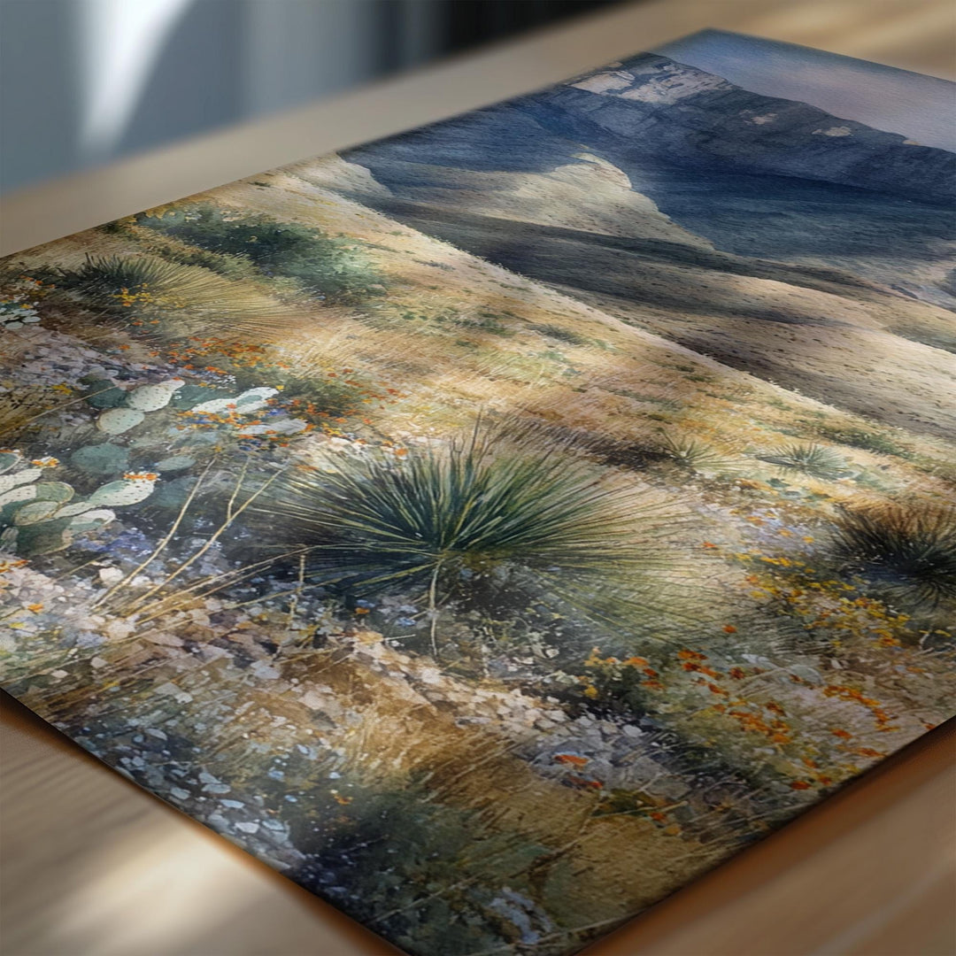 Guadalupe Mountains, Texas – Watercolor Art Print