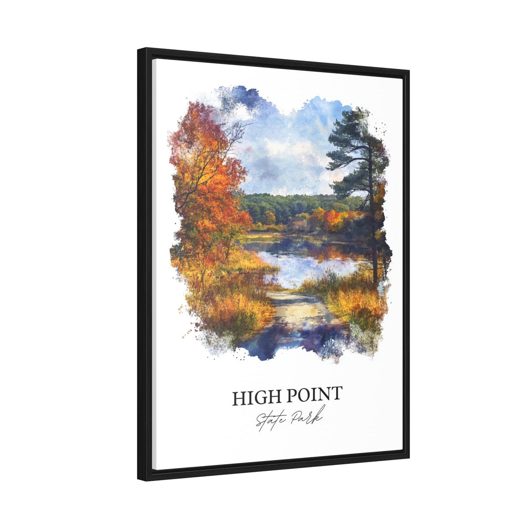 High Point State Park Art, Sussex County Print, NJ Watercolor Art, High Point Park Gift, Travel Print, Travel Poster, Housewarming Gift